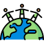 Flat vs. Round Earth Calculator icon